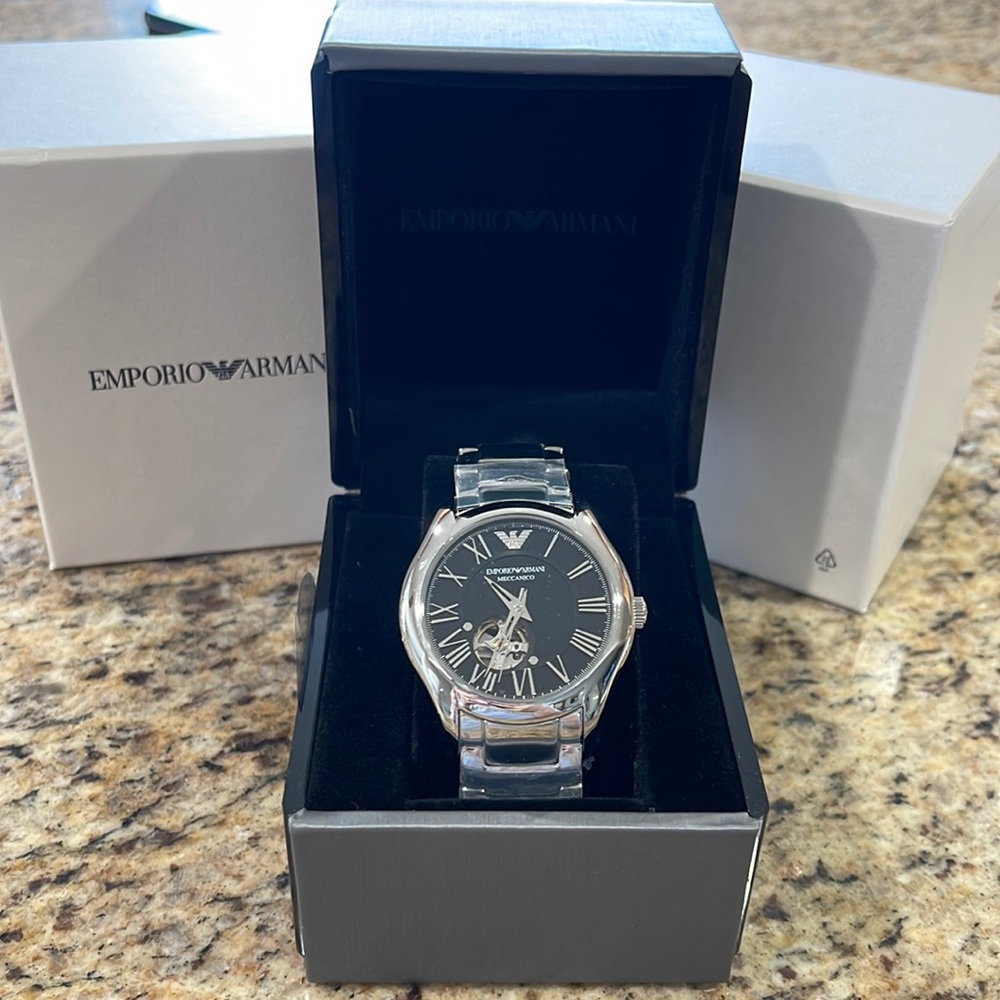 Emporio Armani Meccanico Watch. Brand new with tags!